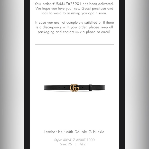 WOMEN’S GG MARMONT THIN BELT - Picture 3 of 14